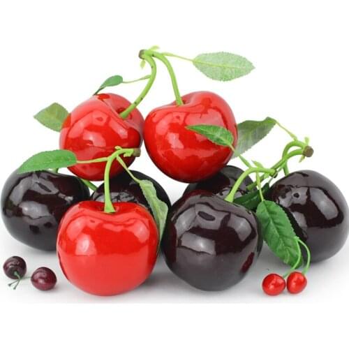 Artificial Fruit Cherries Model Home Decoration Crafts Simulation Fruit Photography Prop Home Decoration Dining Table Decoration