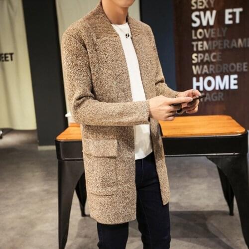 Mens sweaters 2018 sweater male winter long cardigans christmas jumper for men winter warm sweaters for men KK2714