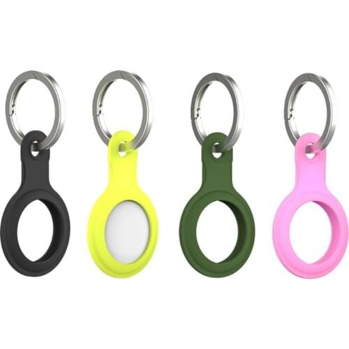 Carry Soft Protective Cover Soft Silicone Case Shell Location Tracker Protector for AirTags Bluetooth-compatible Tracker