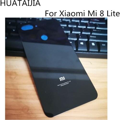 New Back Battery Cove For Xiaomi Mi 8 Lite 6.26"Rear Glass Door Panel Case Mi 8Lite Cover For Xiaomi Mi8 Lite Back Glass Cover