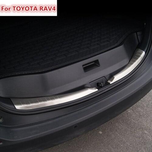 The new For Toyota RAV 4 RAV4 2013 2014 2015 2016 Only For 5 Streak Bumper Stainless Steel Rear Bumper Protector Car Accessories