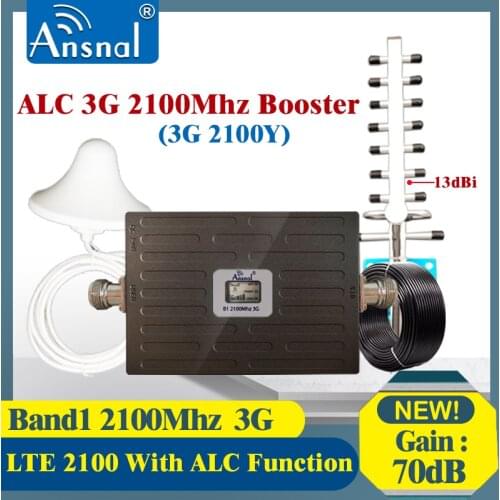 New!! 900 1800 2100 gsm Repeater 2g 3g 4g Cellular Signal Booster DCS WCDMA GSM Cellular Amplifier ALC 4G Mobile Signal Booster