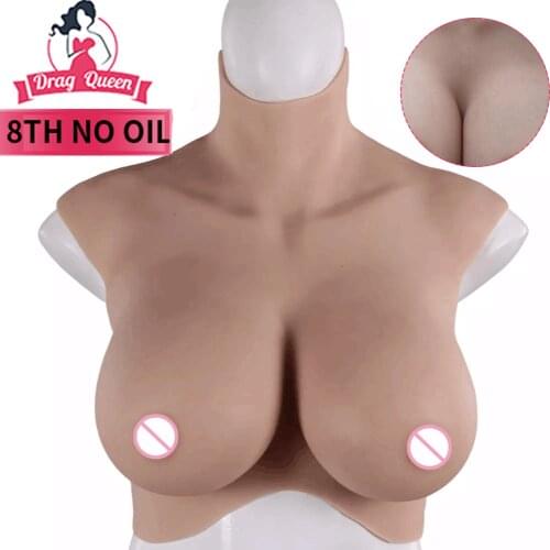 8th New Upgrade Top Quality Fake Artificial Boob Realistic Silicone Breast Forms Crossdresser Shemale Transgender Drag Queen