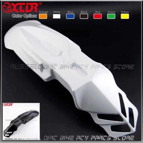 Front Plastic Cover Fenders Mudguards For Suzuki DRZ400 RMX250 DT125 200 230WR KTM XT600 CRF230 Supermoto