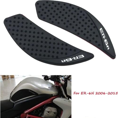 OLPAY Motorcycle Gas Tank Side Traction Knee Protector Anti Slip Pad For Kawasaki ER-6N ER6N 2006-2015