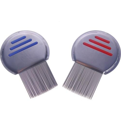 1PC Stainless Steel Terminator Lice Comb Nit Free Kids Hair Rid Headlice Super Density Teeth Remove Nits Comb