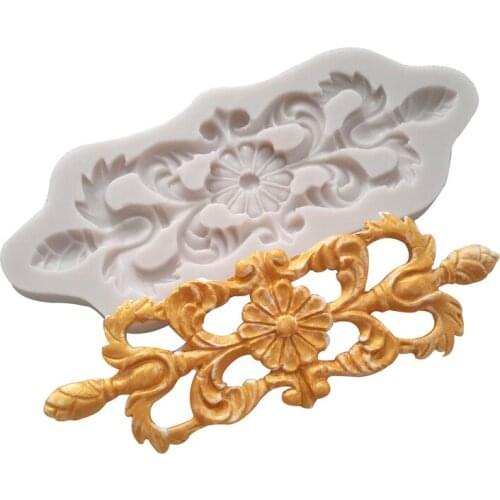 Embossed Frame Silicone Mold Fondant Mould Cake Decorating Tools Chocolate Gumpaste Mold, Sugarcraft, Kitchen Accessories