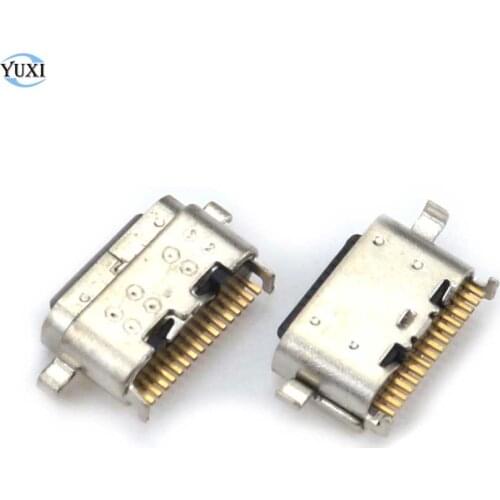 YuXi 2pcs Micro USB Jack Charging Port USB Connector Socket Dock For ASUS ZenFone 6 2019 ZS630KL for Lenovo P10 TB-X705F
