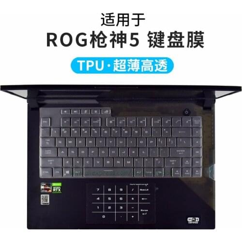 For ASUS ROG Strix SCAR 15 G533 QS QM Q 15.6 inch 2021 G533Q G533QS G533QM Laptop TPU Notebook Keyboard Protector Skin Cover