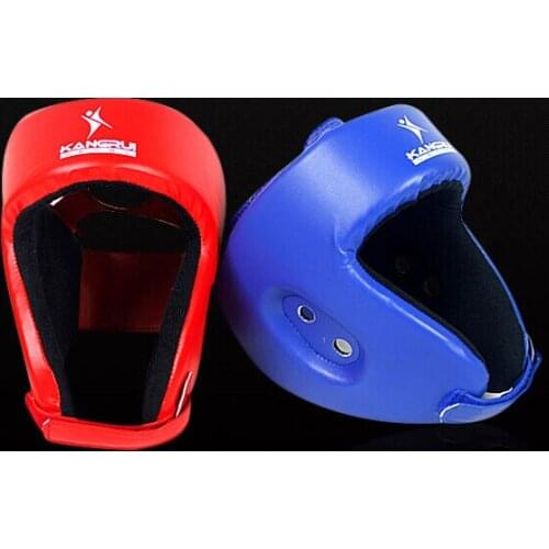 KangRui Durable adjustable boxing Taekwondo head guard pad protection protector Sparring helmet Muaythai muay Sanshou 1 pcs