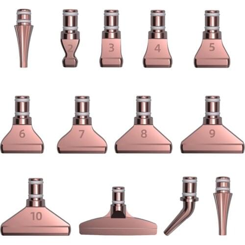 1/5PCS Rose Gold Diamond Painting Pen Replacement Pen Heads Multi Placers Alloy Point Drill Pen Heads Quick Nail Art Pen Tips
