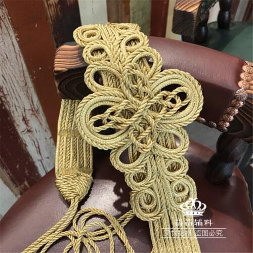 1piece Gold wire trapezoidal buttons, military uniforms, dresses, dance clothes, decorative buckles,belt