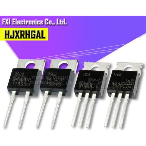 10pcs/lot MUR1660CT TO-220 U1660G dual diode fast recovery original authentic