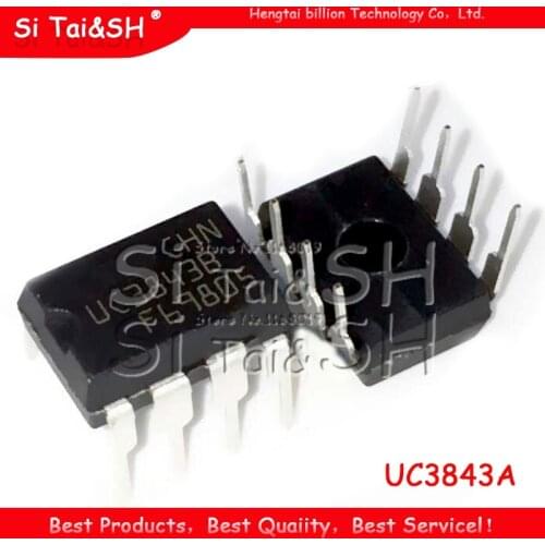 10PCS UC3843 DIP8 UC3843A DIP UC3843AN new original IC LCD power management chip