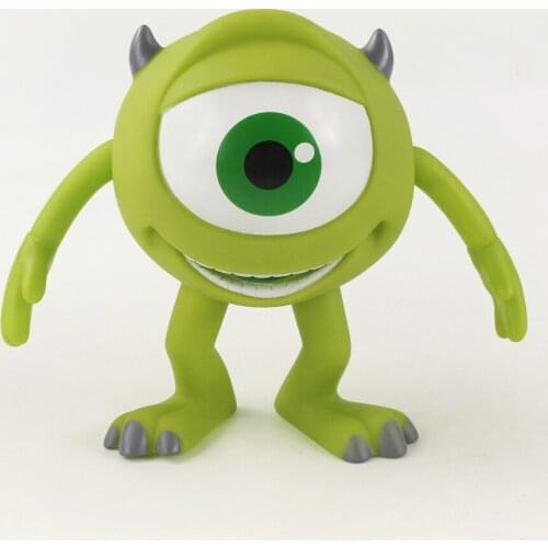 13cm Anime Mike Wazowski Saving Pot Piggy Bank PVC Action Figure Toys Collection Model Doll