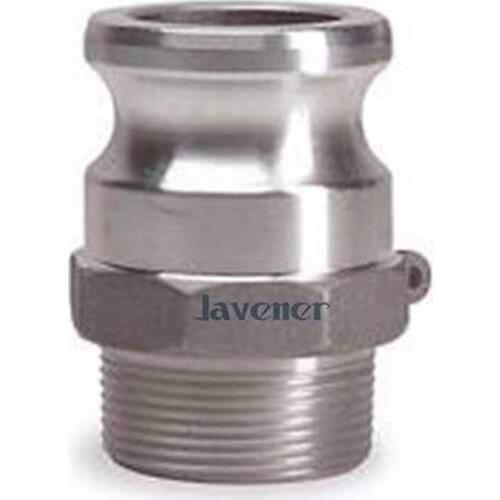 2-1/2" BSP male Thread 316 Stainless Steel Cam Lock Plug Adapter Cam and Groove fitting Coupling