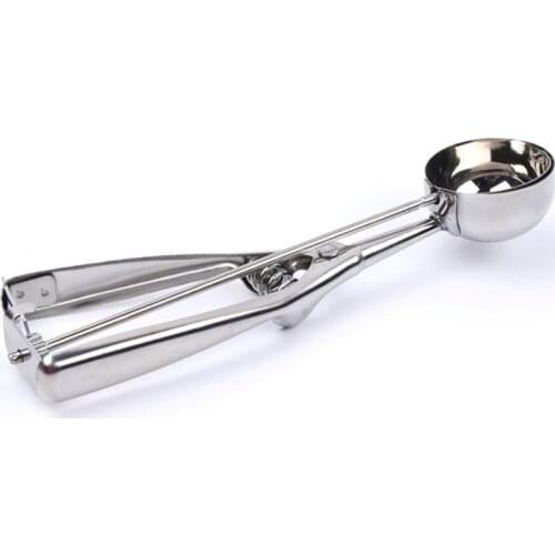 5CM Kitchen Ice Cream Scoop Stainless Steel Watermelon Spoon Spring Handle Melon Scoop Kitchen Accessories Drop Shipping