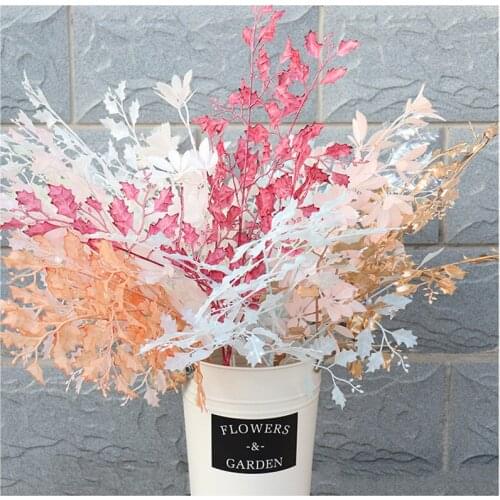 5 fork Grape Leaves Simulation Plant Plastic Artificial Flower Plants for Wedding Party Living Room Decor