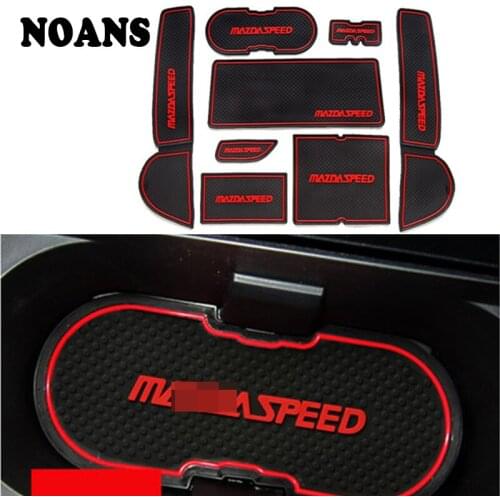 8PCS/Set For Mazda 6 Speed M6 Atenza 2009-2015 Accessories 3D Rubber Car Anti Slip Mat Interior Door Pad/Cup Mat