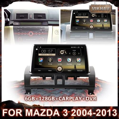 Android 6GB+128GB Auto multimedia Player 2 din Car Radio DVD For Mazda 3 2004-2013 GPS Navigation HD Screen Recorder Head Unit