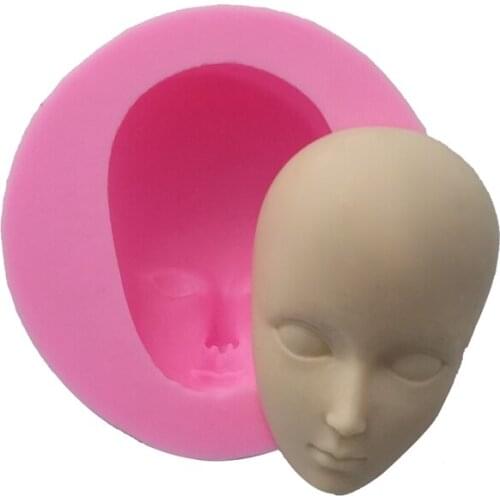 Free shipping 2016 man face cooking tools wedding decoration Silicone Mould baking Fondant Sugar Craft DIY Cake candy