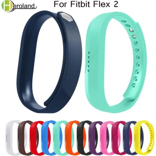 Colorful Sport Silicone Wrist Band Strap Bracelet For Fitbit Flex 2 Smart Watch Wristband Replacement Activity Tracker Accessoy
