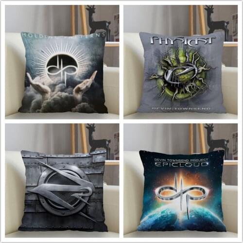 Musife Devin Townsend Pillowcase Custom Square Pillow Cover Case Zipper Pillowcase 35*35,40*40,45*45cm Drop Shipping