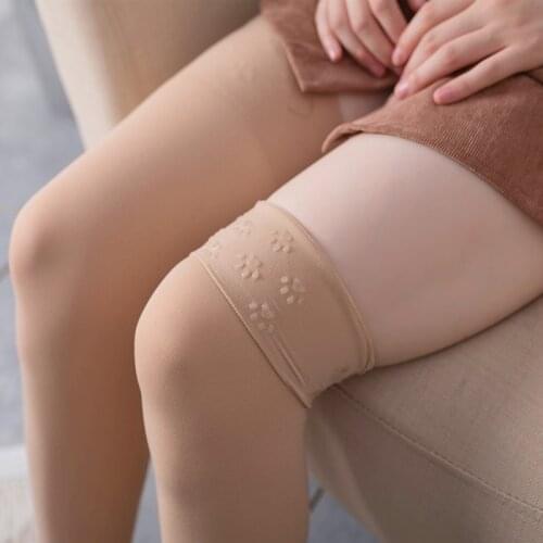 2018 Women Dance Socks Silicone Anti-slip Stockings Thigh High Over the Knee Socks Long Cotton Stockings Medias For Girl