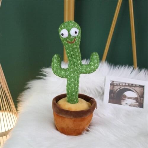 Cactus Plush Toy Electronic Shake Dancing toy with the song plush cute Dancing Cactus Early Childhood Education Toy For children