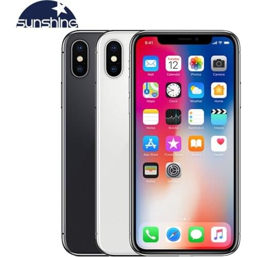 Original Unlocked iPhone X A11 4G LTE 3GB RAM 64GB/256GB ROM 5.8" 12.0MP Dual Rear Camera Face ID Hexa Core IP67 Apple Phone