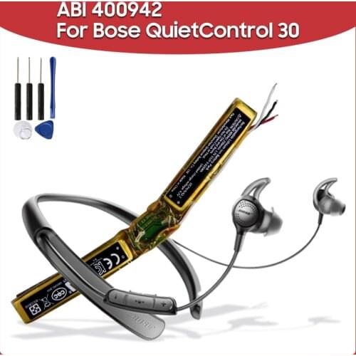 Original Replacement Battery 250mAh ABI 400942 For Bose QuietControl 30 Rechargeable Lithium-ion Battery Pack Batteries