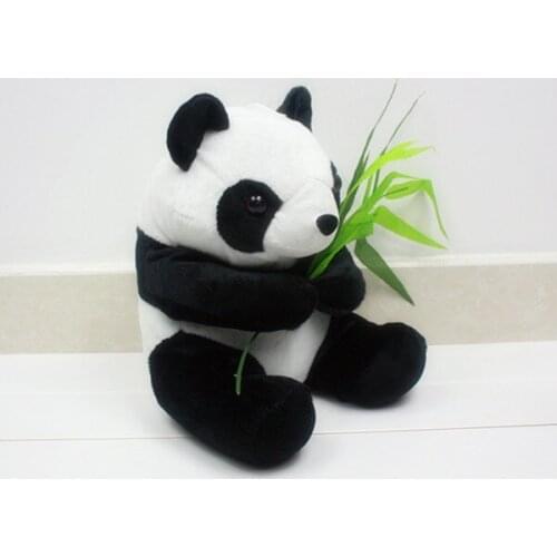 Cute panda doll about 30 cm hug bamboo panda plush toy , birthday gift x119