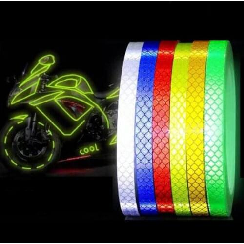 Bicycle Reflective Night Fluorescent Car Styling Motorcycle Reflective Stripe Warning Sticker Bike Rim Wheel Stripe Tape Sticker