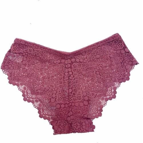 45- 80KG Sexy Transparent Panties Comfortable Briefs Lace Hollow Out Underwear Women Plus Size Underpants