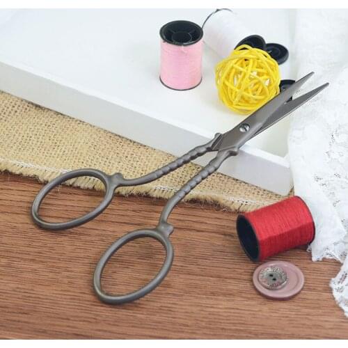 ZOTOONE ZAKKA Cross Stitch Retro Vintage Antique Fine Sewing Tailor Scissor Handicraft DIY Household Fabric Cut Trim Shear E
