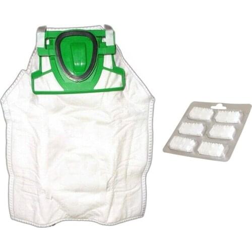 12* Dust Bag Dust Cleaning Cloth Bag + 1* Fragrance tablets Jasmine for Vorwerk VK200 FP200 Vacuum Cleaner Parts