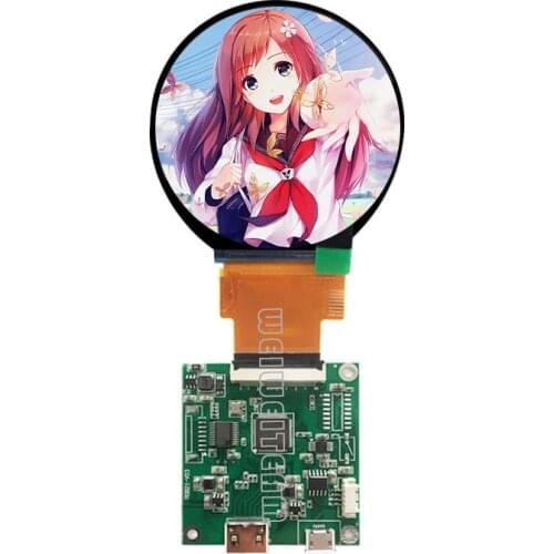 2.1 Inch Round LCD Screen 480*480 Circular Tft Display RGB SPI Interface MIPI Driver Board For Smart Home Project