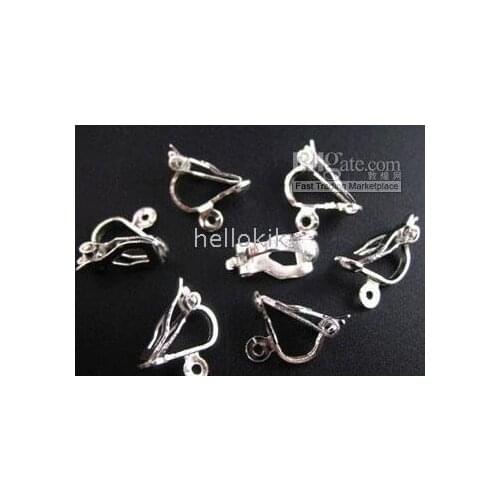 3000PCS Silver Color plate clip on earring FINDINGS M312