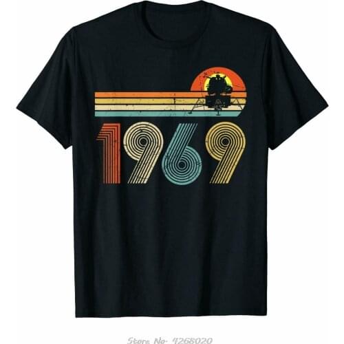 Apollo 11 50Th Anniversary Moon Landing 1969 - Vintage T-Shirt Unisex Tshirt Men Cotton O-neck T Shirt Cool Tees Harajuku