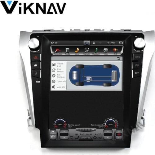 Viknav Car GPS Navigation for-Toyota Camry Aurion 2012-2016 Stereo radio Multimedia player head unit vertical screen Android
