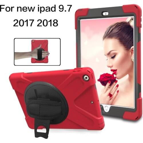 Case For new iPad 9.7 inch 2017 2018 model A1822 A1823 A1893 A1954,for Kids Shockproof Hybrid Rubber Hard Protective case cover