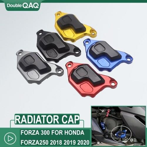 For Honda Forza 300 forza300 2019 2018 Motorcycle Accessories CNC Water Tank Cap Radiator Cover Case Guard Protection Scooter