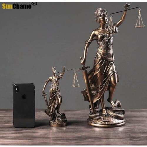 European Style Resin Handicraft Ornament Justice Goddess Angel Home Decoration Ornament Handicrafts Decoration Crafts Furnishing