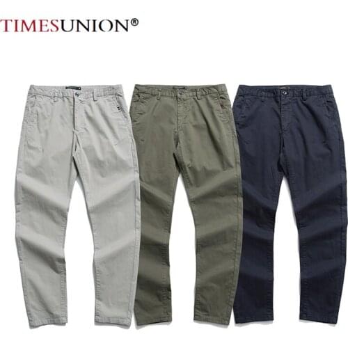 Summer clothes for men Thin washed work pants Solid Color Breathable summer pants Durable stretch casual pants