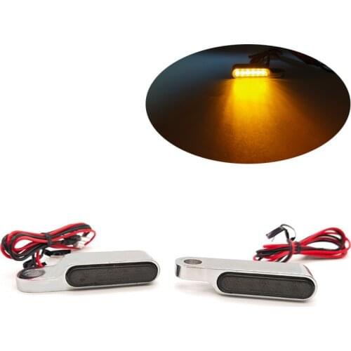 MIni Motorcycle signal lamp Indicators Amber LED Turn Signal Light Handlebar Blinker For Cafe Racer Scooter ATV Motobike DC 12V