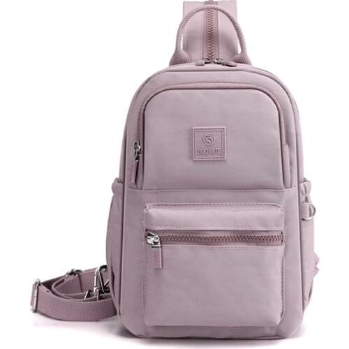 Fashion Multifunctional Women Shoulder Bag High Quality Durable Fabric Small Back Pack Handbag Girls Multifunctional Chest Bag