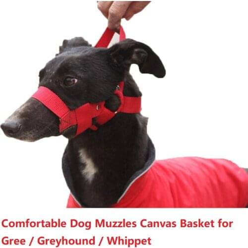 LIVE Mouth Dog Muzzle Adjusting Pet Dog Mouth Cover Nylon Dogs Muzzle Basket Anti-biting Dog Mask For Gree Greyhound Whippet