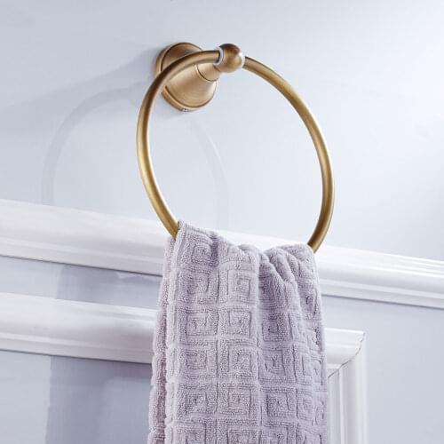 Wall Mounted Antique Towel Ring Holder Bathroom Accessory Kitchen Fittings