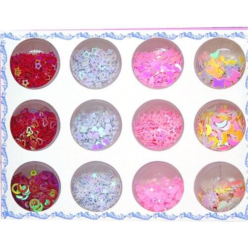 New Nail Art 3D Rhinestone Glitter Diamond Mix Decoration Charms Nail Glitters Flakes Butterfly Love Heart Flowr Manicure Tools