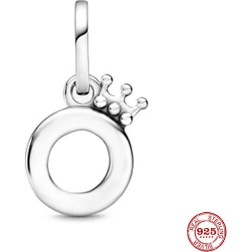 New 925 Sterling Silver Crown Dangle Charm Pendant Fit Original Pandora Bracelet Necklace Silver 925 Jewelry